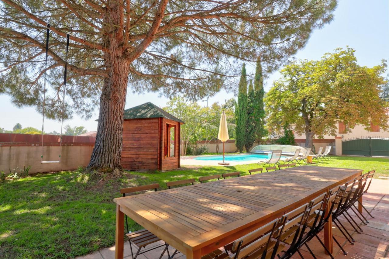 Gite La Grappe Occitane - 14 Personnes - Piscine Privee Ambres Dış mekan fotoğraf